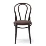 18 Dining Chair bent wood Upholstered seat 01